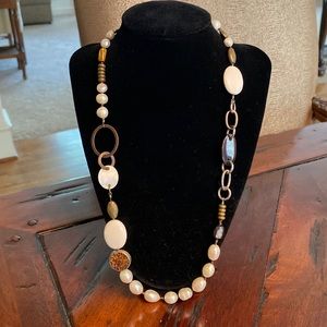Silpada Pearl/Mixed Stone Necklace